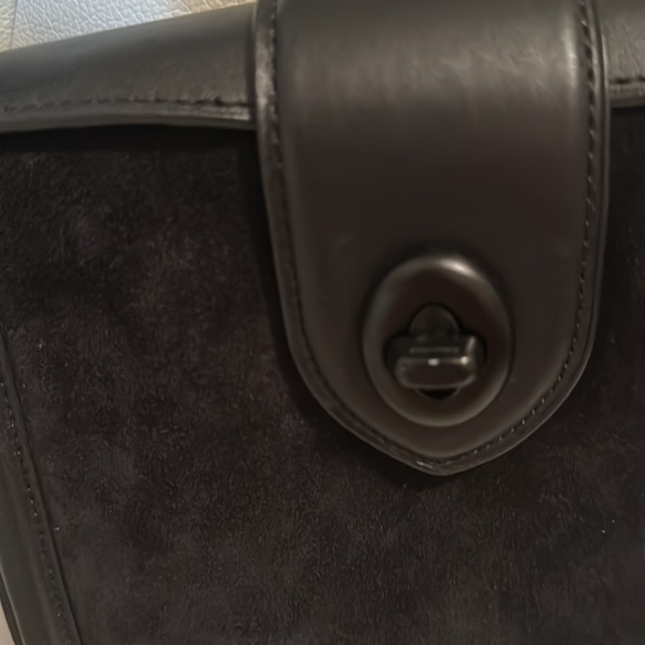 Coach Suede and Leather Page 2 Way bag - Picture 10 of 10